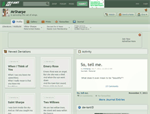 Tablet Screenshot of mrsharpe.deviantart.com
