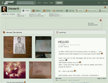 Tablet Screenshot of chicota10.deviantart.com