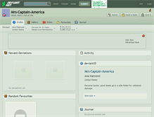 Tablet Screenshot of mrs-captain-america.deviantart.com