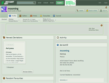 Tablet Screenshot of mooming.deviantart.com