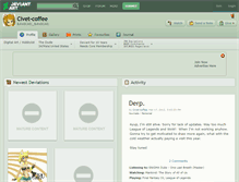 Tablet Screenshot of civet-coffee.deviantart.com