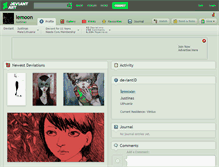Tablet Screenshot of lemoon.deviantart.com