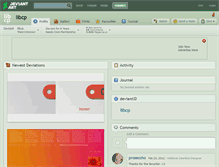 Tablet Screenshot of libcp.deviantart.com