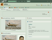 Tablet Screenshot of calisius.deviantart.com