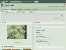 Tablet Screenshot of invent-a-shell.deviantart.com