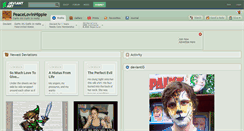 Desktop Screenshot of peacelovinhippie.deviantart.com