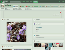 Tablet Screenshot of ice-flower.deviantart.com