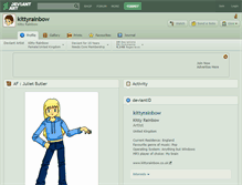 Tablet Screenshot of kittyrainbow.deviantart.com