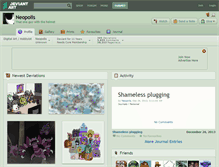 Tablet Screenshot of neopolis.deviantart.com