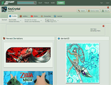 Tablet Screenshot of keycrystal.deviantart.com