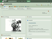 Tablet Screenshot of cinnamonmints.deviantart.com