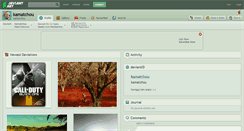 Desktop Screenshot of kamatchou.deviantart.com