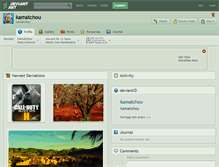 Tablet Screenshot of kamatchou.deviantart.com