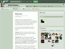 Tablet Screenshot of extinct-fauna.deviantart.com