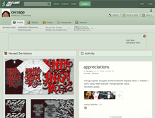 Tablet Screenshot of ceccepp.deviantart.com
