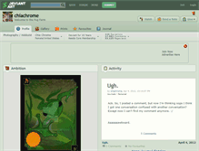 Tablet Screenshot of chiachrome.deviantart.com