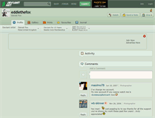 Tablet Screenshot of eddiethefox.deviantart.com