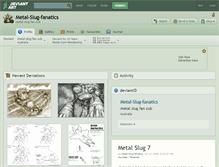 Tablet Screenshot of metal-slug-fanatics.deviantart.com