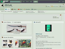 Tablet Screenshot of mithrilady.deviantart.com
