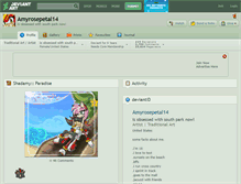 Tablet Screenshot of amyrosepetal14.deviantart.com