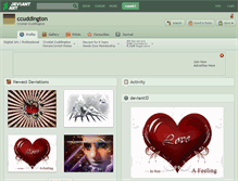 Tablet Screenshot of ccuddington.deviantart.com