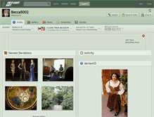 Tablet Screenshot of becca5002.deviantart.com