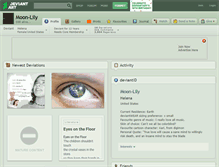 Tablet Screenshot of moon-lily.deviantart.com