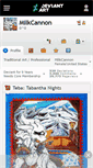 Mobile Screenshot of milkcannon.deviantart.com