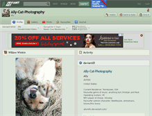 Tablet Screenshot of ally-cat-photography.deviantart.com