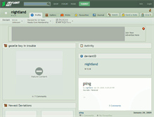 Tablet Screenshot of nightland.deviantart.com