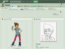 Tablet Screenshot of pinkaila.deviantart.com