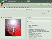 Tablet Screenshot of darksu-san.deviantart.com