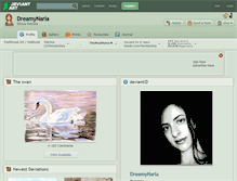 Tablet Screenshot of dreamynaria.deviantart.com