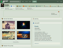 Tablet Screenshot of kosata.deviantart.com
