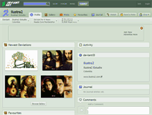 Tablet Screenshot of ilustra2.deviantart.com