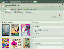 Tablet Screenshot of elcerealdechocofresa.deviantart.com