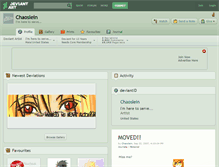 Tablet Screenshot of chaoslein.deviantart.com