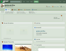 Tablet Screenshot of grazia-salvifica.deviantart.com