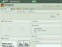 Tablet Screenshot of hackingdevice.deviantart.com