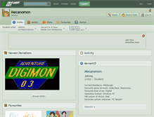 Tablet Screenshot of mecanomon.deviantart.com