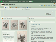 Tablet Screenshot of infinitedarkness97.deviantart.com