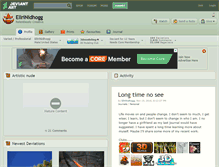 Tablet Screenshot of ellrinidhogg.deviantart.com