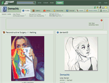 Tablet Screenshot of demachic.deviantart.com