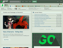 Tablet Screenshot of go.deviantart.com