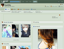 Tablet Screenshot of dearkitty.deviantart.com