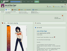 Tablet Screenshot of one-of-the-clayr.deviantart.com