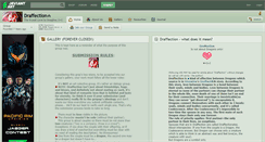 Desktop Screenshot of draffection.deviantart.com