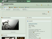 Tablet Screenshot of keyboard-monkey.deviantart.com