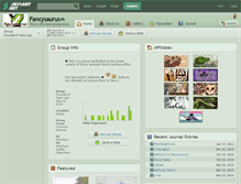 Tablet Screenshot of fancysaurus.deviantart.com