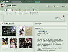Tablet Screenshot of hollywood-glam.deviantart.com